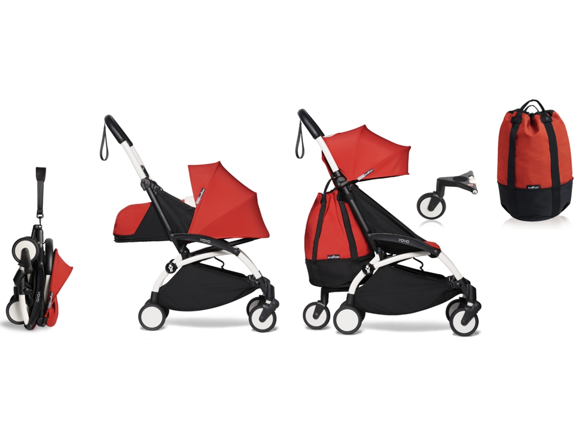 Silla Paseo BABYZEN Yoyo² Completa El E Incluye Bolsa Yoyo Roja con Marco Blanco | Worten.es