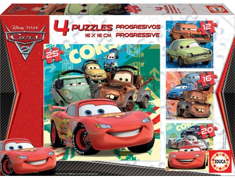Puzzle EDUCA Progresivos Cars 2 (Edad Mínima: 3 Años - 0 Piezas)