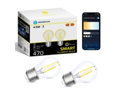 Bombilla LED inteligente E27 Vintage G45 4,5 W 470 lm, regulable 2700 K 6500 K, compatible con Alexa y Google Home Aigostar