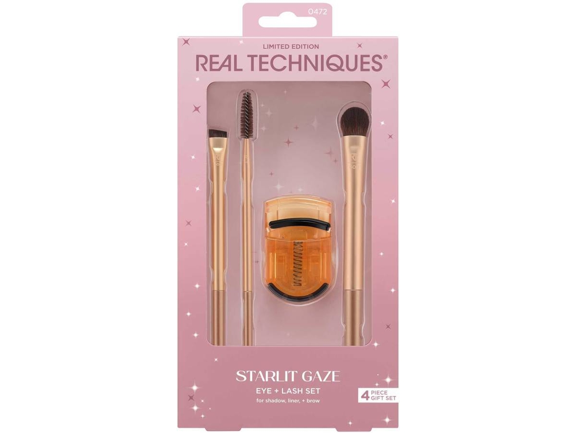 Set de brochas de maquillaje REAL TECHNIQUES Starlit Gauze (4 piezas)