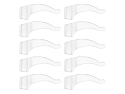 20 pares de ganchos de silicona para gafas, agarres antideslizantes Rosewell (transparentes)