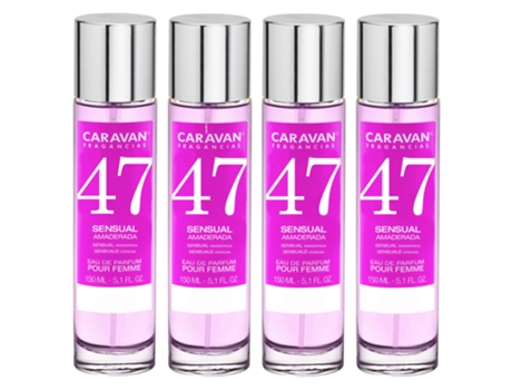 4x Perfume de Mujer Nº47 150ml CARAVAN