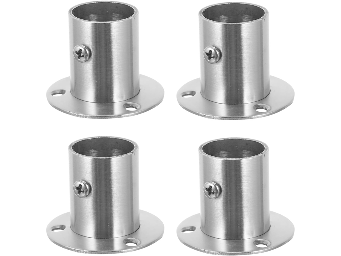 Soportes Acero Inoxidable Rieles Armario 4 Piezas Resistentes Reforzados Dormitorios Cocinas