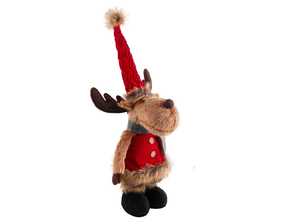 Adorno de Navidad KKVOGMLE Muñeco Peluche Pie Alce Navideño Decoraciones Juguetes