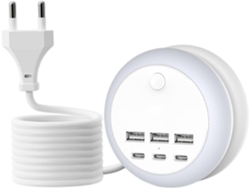 Estación De Carga Usb Multipuerto Portátil Ajustable