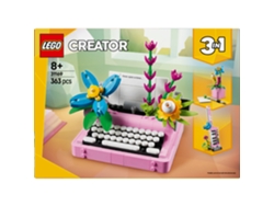 Lego 31169 máquina de escribir con flores