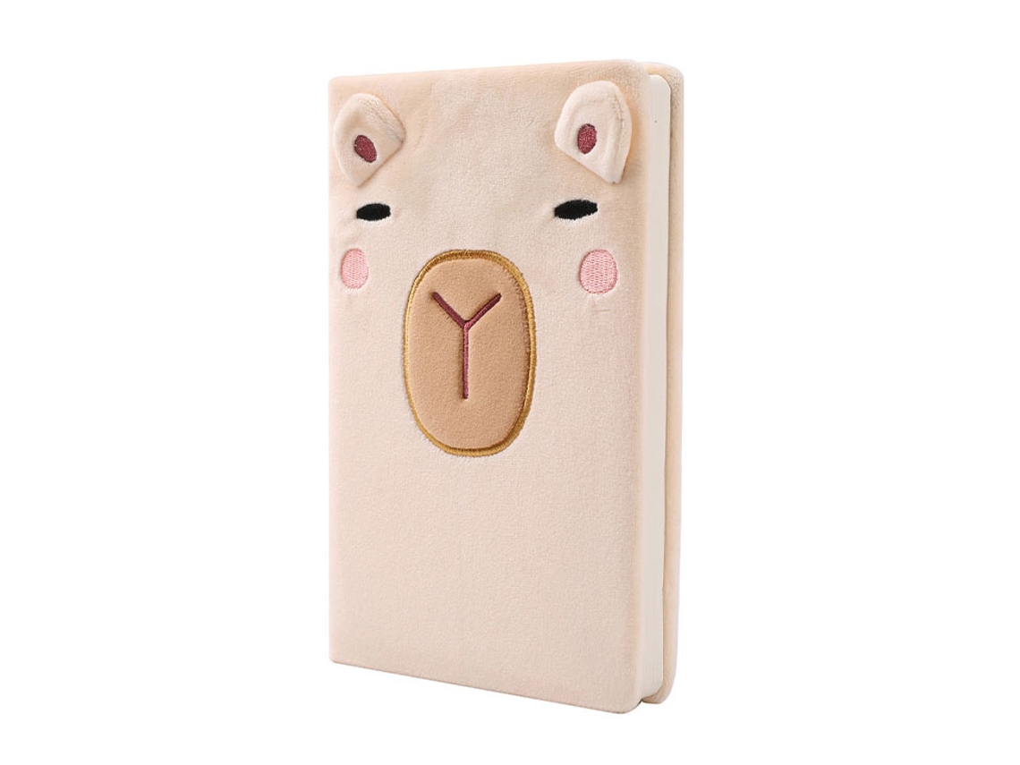 Cuaderno Plush A5 Itotal Capybara con puntos, 96 hojas XL2052K