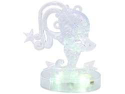 Ats-puzzle De Cristal 3d De Constelaciones Acuario Con Luz Led Rompecabezas Diy