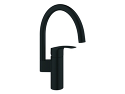 Grifo monomando para lavavajillas Grohe Eurosmart, salida de 183 mm, alto, caños giratorios, 332022433, negro mate