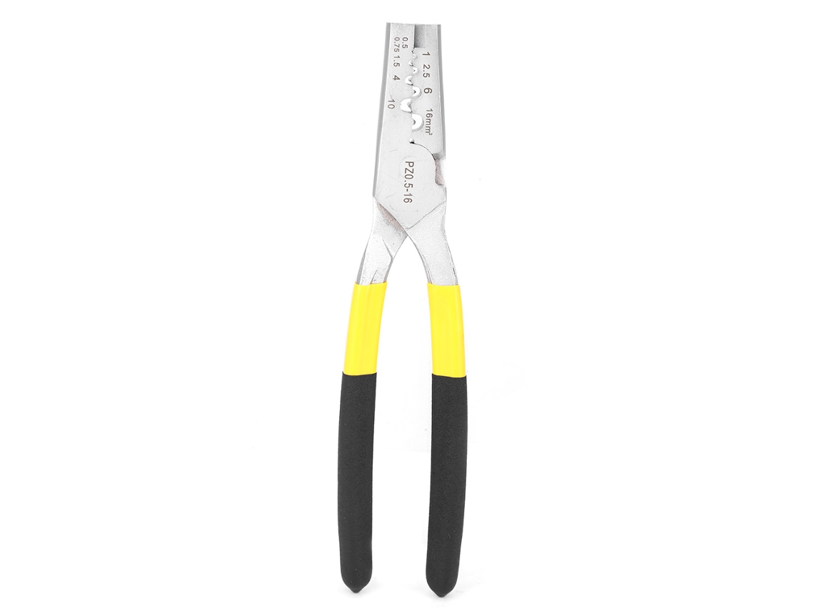 Pinzas de crimpado alemanas portátiles de acero al carbono para terminales de cables, manual Pz 0.5-16