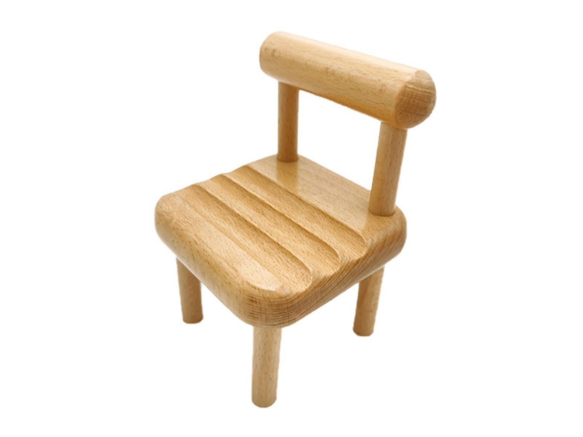 Soporte Para Teléfono Con Forma De Silla De Madera, Bonito Soporte Para Teléfono Con Forma De Mini Silla De Madera Para Teléfono Móvil, Teléfono Intel