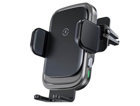 Cargador Inalámbrico Rápido Automóvil Carga Qi para Apple, Samsung CHRONUS Negro