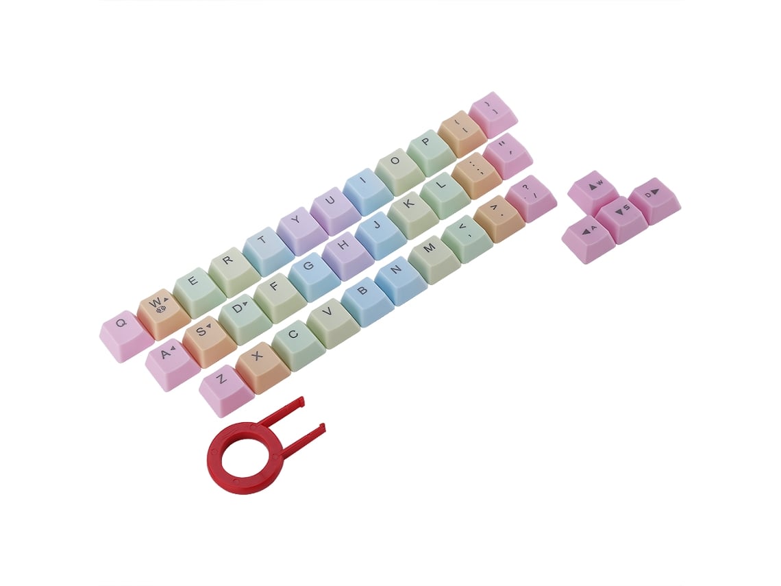 Teclas De Arcoíris Para Teclado Mecánico Universal Con Extractor De Teclas Para Interruptores Mx