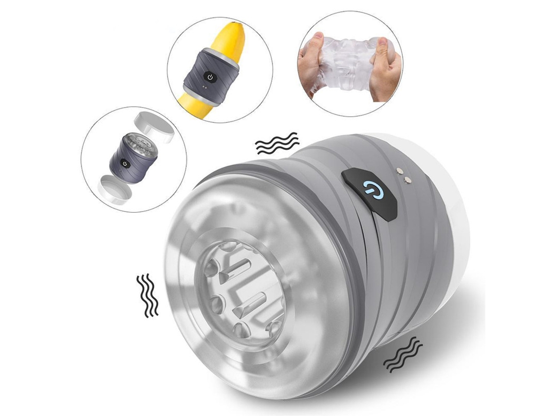Copa De Masturbacin Automtica Masculina De 7 Vibraciones (gris) Yizhood