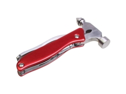 2026-martillo De Seguridad Para Coches De Acero Inoxidable 15 En 1, Herramienta Multifunción Portátil Para Emergencias Y Camping, Rojo