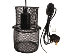 Protector Retráctil Para Lámpara Calefactora De Reptiles Con Base De Cerámica, Casquillo E27, Enchufe Británico, 220-240 V.