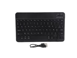 Teclado Inalámbrico Bluetooth Ultradelgado De 10 Pulgadas Con Teclas Grandes Para Tablet, Teléfono Móvil Y Ordenador.
