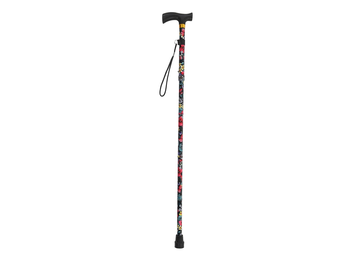Bastones plegables, aleación de aluminio, plástico, goma, ligeros, para hombres, mujeres y personas mayores, negros