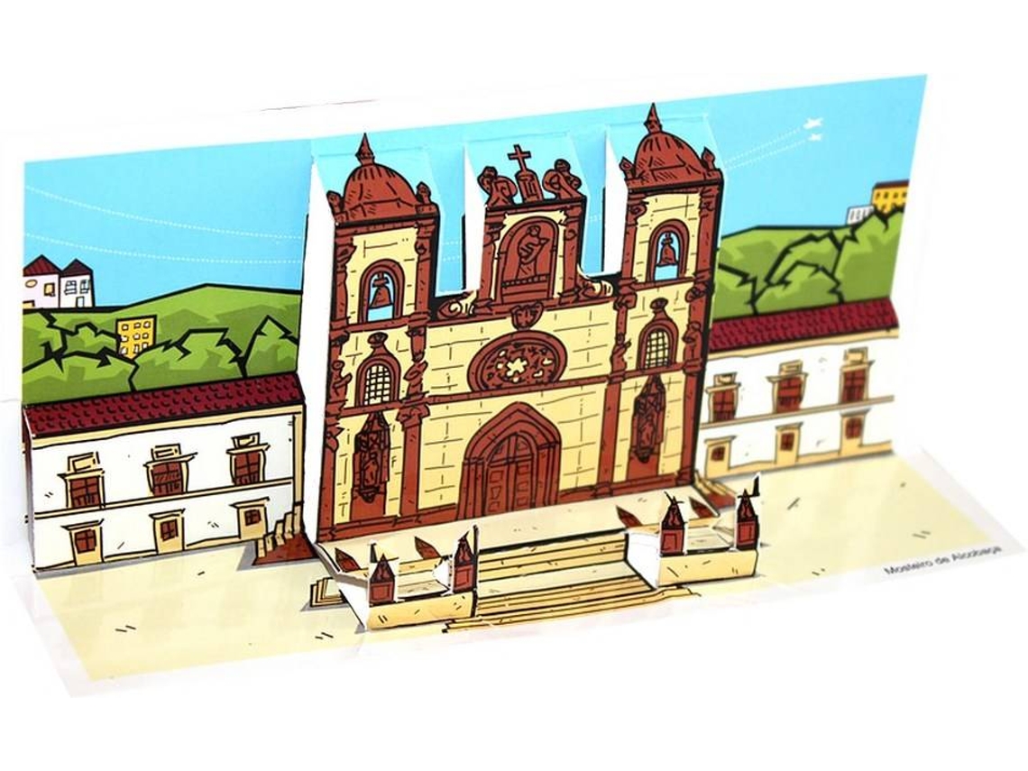 Libro Postal Mosteiro de Alcobaça (Portugués)