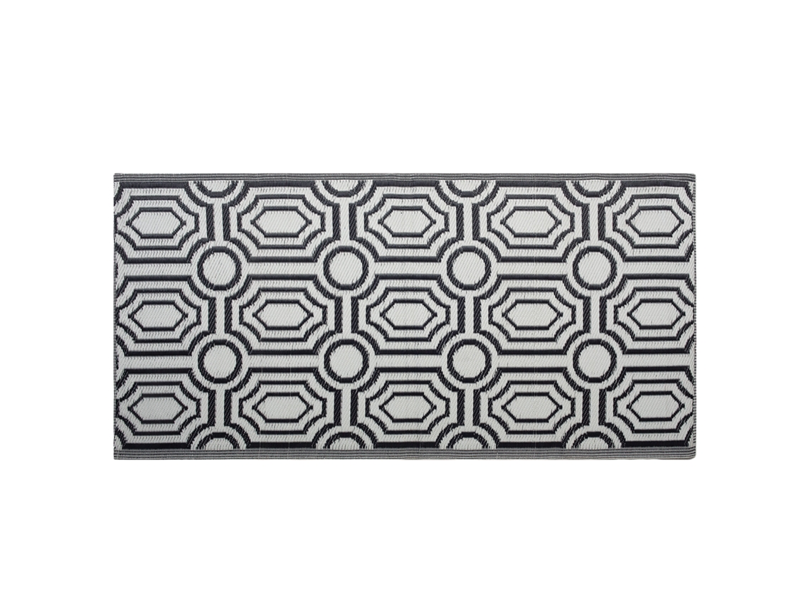 Alfombra de diseño moderno BELIANI Bidar de Polipropileno Negro 90x180