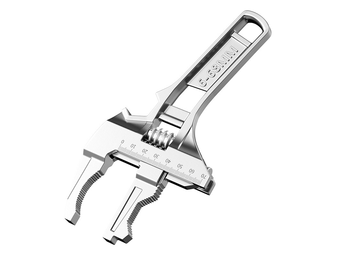 Llave de tubo multifuncional ajustable para reparaciones de fregaderos, baños y grifos de 6 a 68 mm.