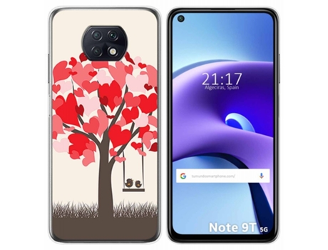 Carcasa Xiaomi Redmi Note 9T 5G TUMUNDOSMARTPHONE Dibujos Multicolor