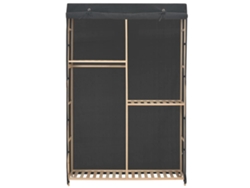 Maison Exclusive - Armario De Tela De 3 Niveles Gris 110x40x170 Cm