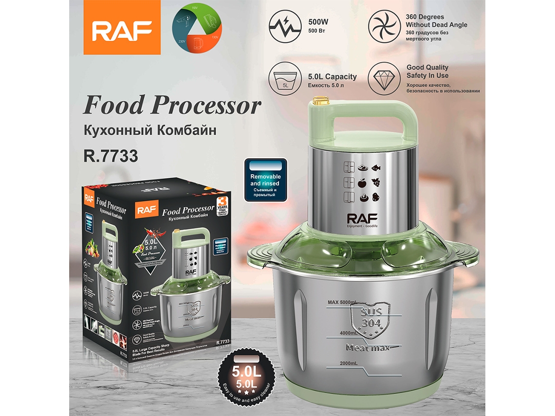 Moedor de Carne MDUG, 5L, multifuncional, com recheador
