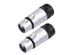 Conectores de micrófono LALAMOLI de 3 pines macho y hembra para audio con conexión de soldadura