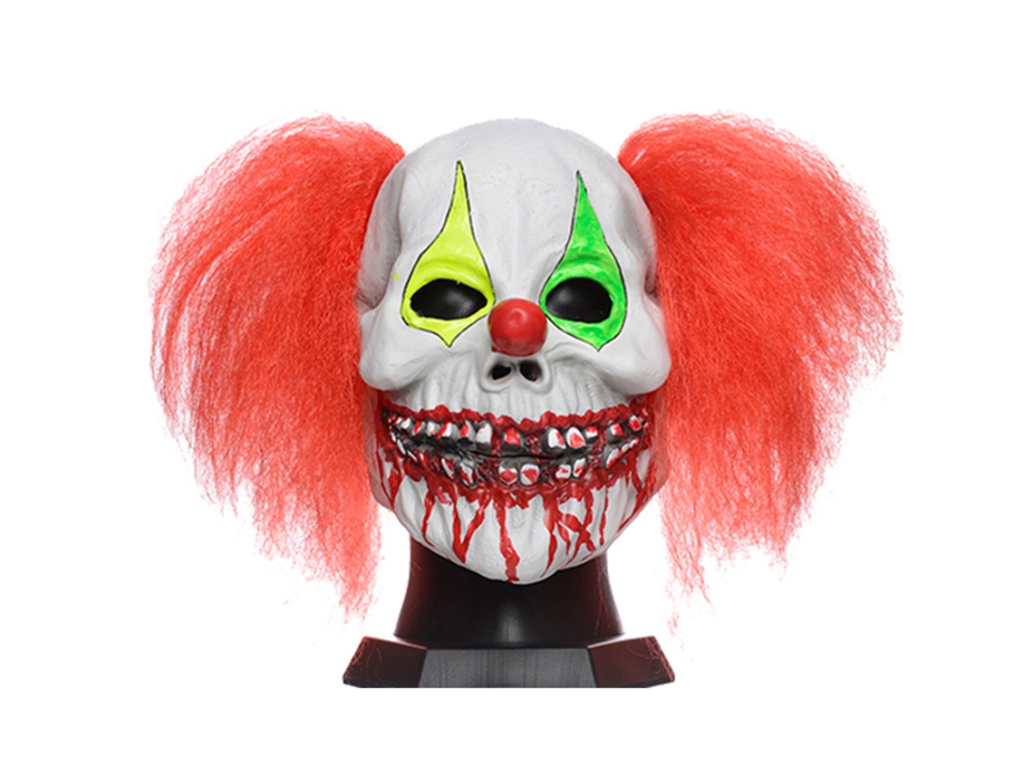 Máscara de látex de payaso divertida para adultos, fiesta de Halloween, RPG A-01 Siurn