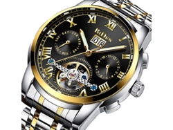 Reloj Mecánico Automático Multifuncional Para Hombre Con Fondo De Caja Esqueletizado Y Tourbillon.