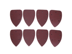 40 Almohadillas De Lijado Triangulares Con Respaldo De Terciopelo, 5 Orificios, 140 X 90 Mm, Herramientas De Lijado Y Pulido.