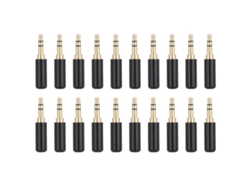 20pcs Conector 3.5mm Estéreo Dual Canal Para Reparo E Substituição De Fones De Ouvido