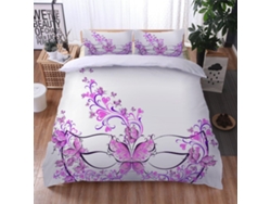 Juego Ropa Cama Funda Nórdica Almohada Juego Microfibra Funda 220x240 Cm 65x65 220 X 240 65