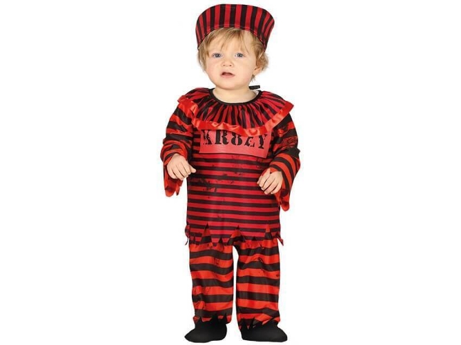 Disfraz de Bebé DISFRAZZES Payaso Preso (Talla: 6 a 12 meses)