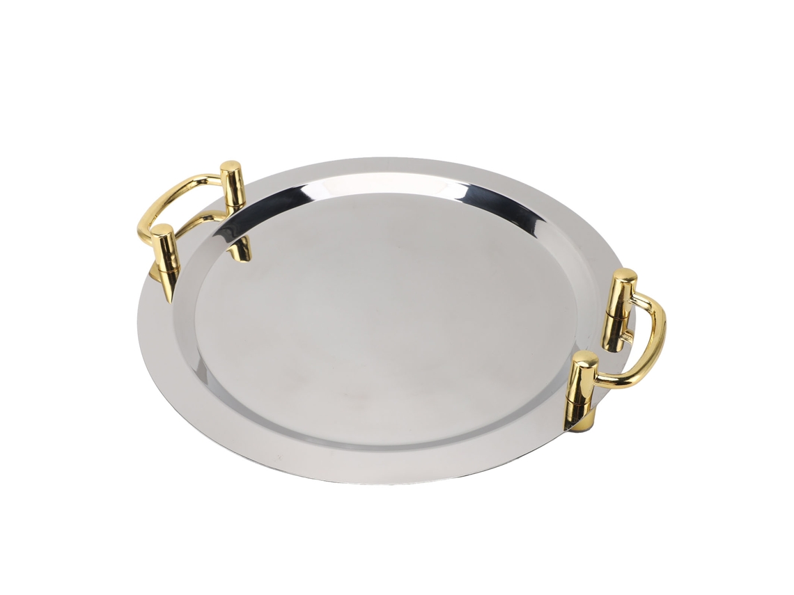 Bandeja para aperitivos con forma de caqui, con 4 compartimentos y tapa, ideal para el salón.