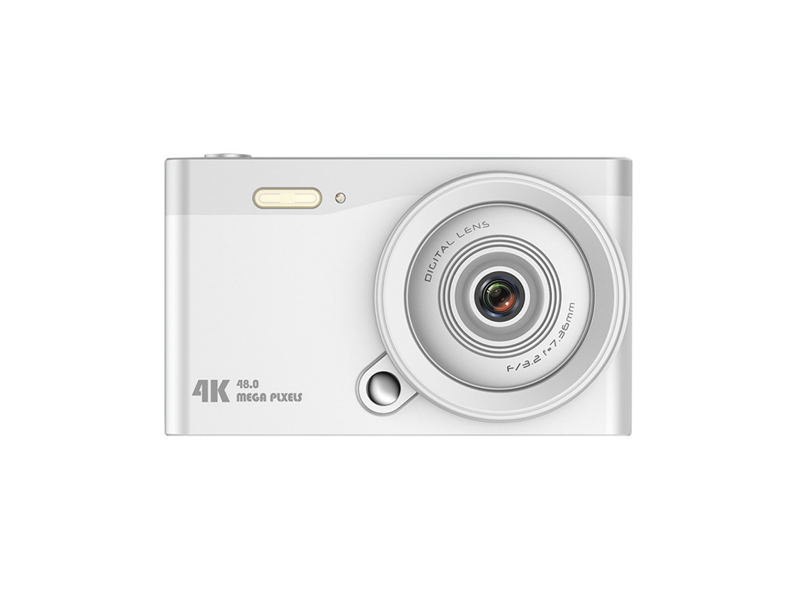 Cámara Digital 4k Hd Enfoque Automático Zoom 16x Pantalla Ips De 2.8 Pulgadas Cámara Ccd Blanca Gertiz