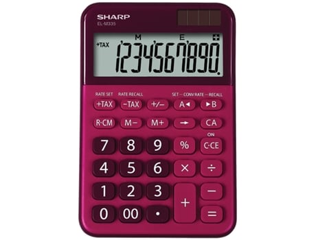 SHARP EL-M335 calculadora Escritorio Calculadora básica Rojo