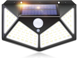 Rebe-luz Solar Exterior Iotses 100led 2200mah 3 Modos Sensor De Movimiento 270 Ip65 Instalación Fácil Sin Cables