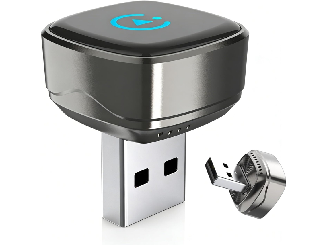 Adaptador USB para coche compacto, de baja latencia y con cable. SFUSHOS