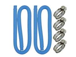 Kit De Mangueras De Repuesto Para Piscinas Elevadas Con 2 Mangueras Y Abrazaderas De Acero Inoxidable.