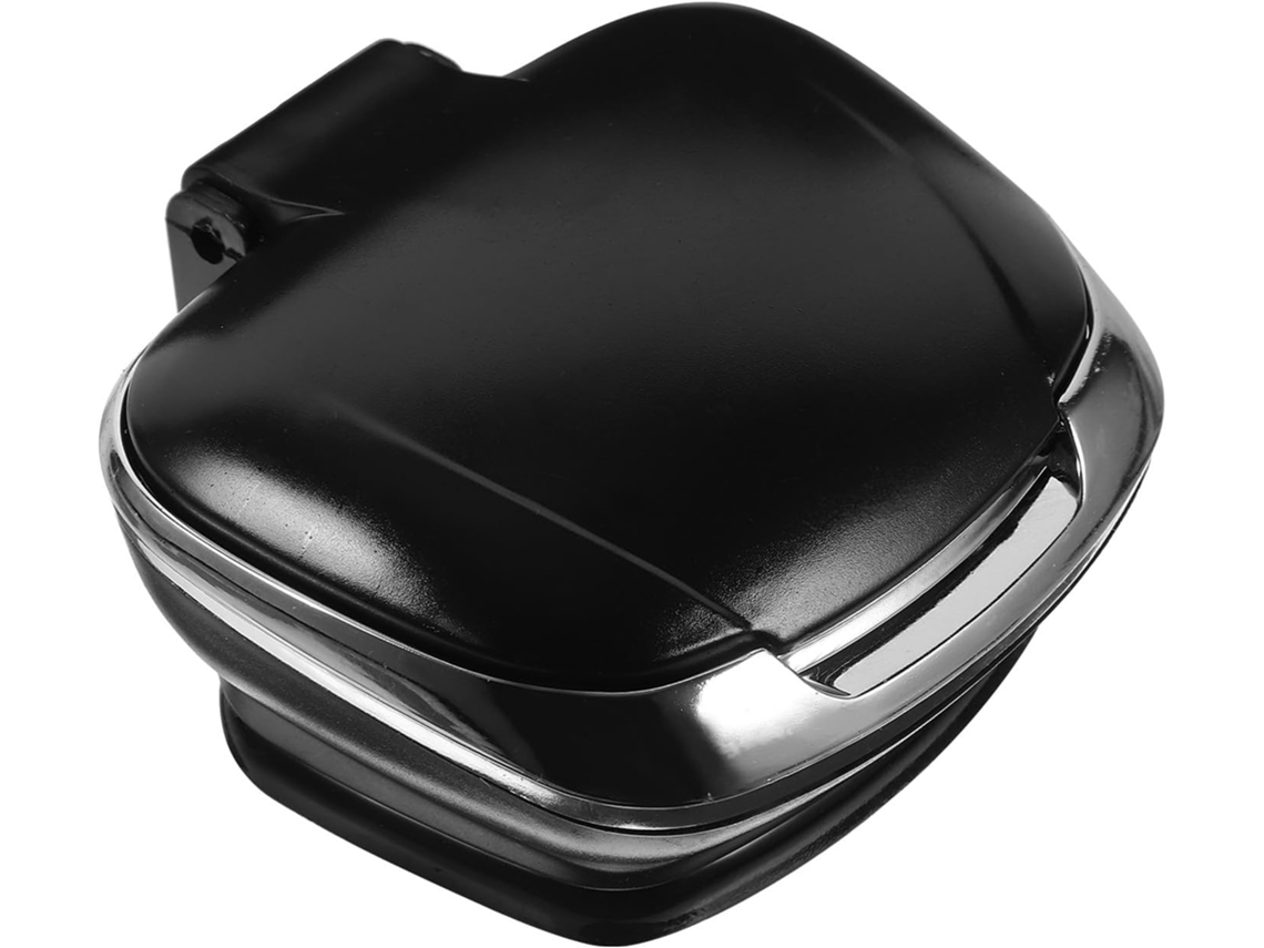 Cenicero Portátil Negro Con Led Para Coche, Soporte Antideslizante Y Fácil De Limpiar, Automático.