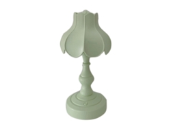 Lámpara de mesa retro con diseño de hoja de loto, 3 luces, pequeña y encantadora para habitación de niña.