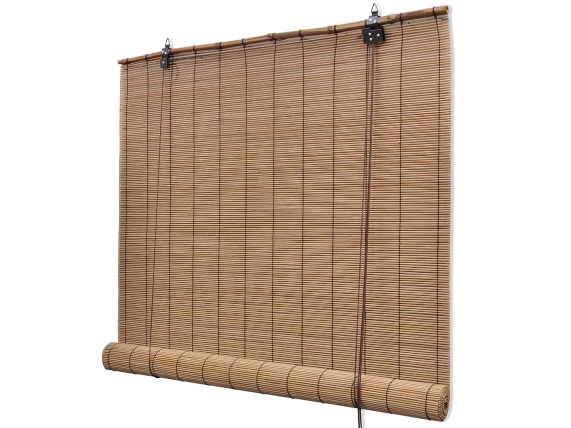 Estor VIDAXL Marrón Bambú (100 x 160 cm)