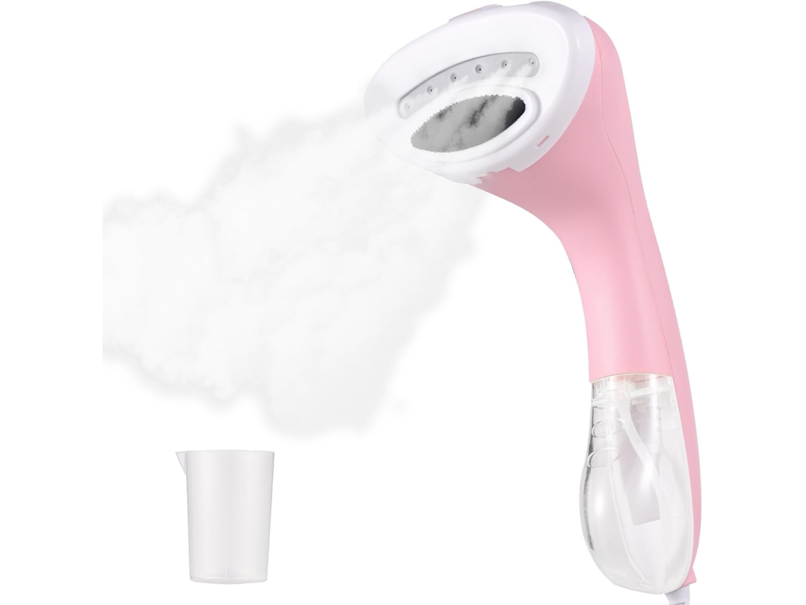 Vaporizador De Ropa 1200w Potente 20s Calentamiento Rápido 150ml Tanque De Agua Desmontable Rosa Chrui
