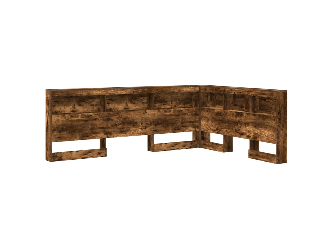 Cabecero de roble ahumado con espacio de almacenamiento, 160 cm, MAISON EXCLUSIVE