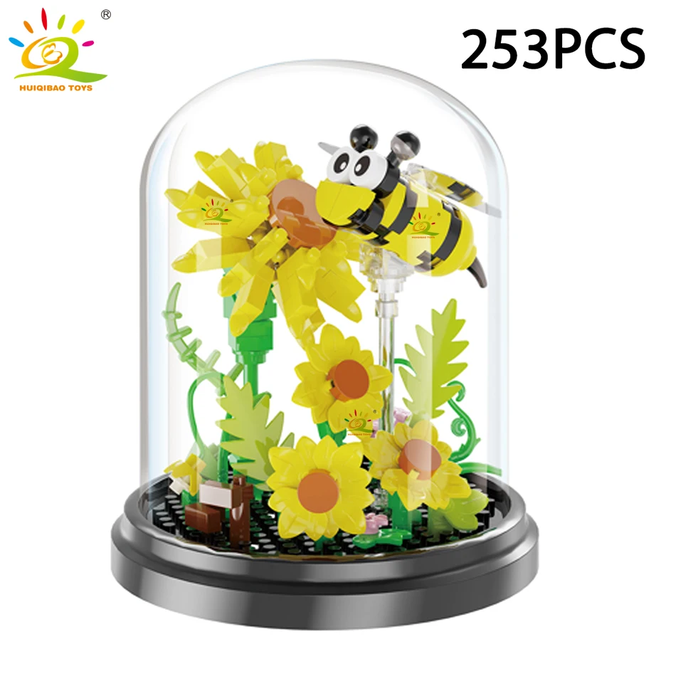 Juguete De Bloques De Construcción Moc Con Modelo De Insectos Y Flores