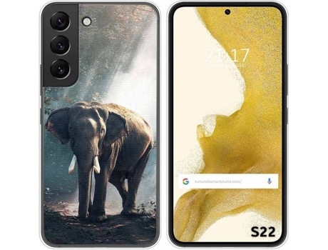 Carcasa Samsung Galaxy S22 5G TUMUNDOSMARTPHONE Dibujos Elefante Multicolor