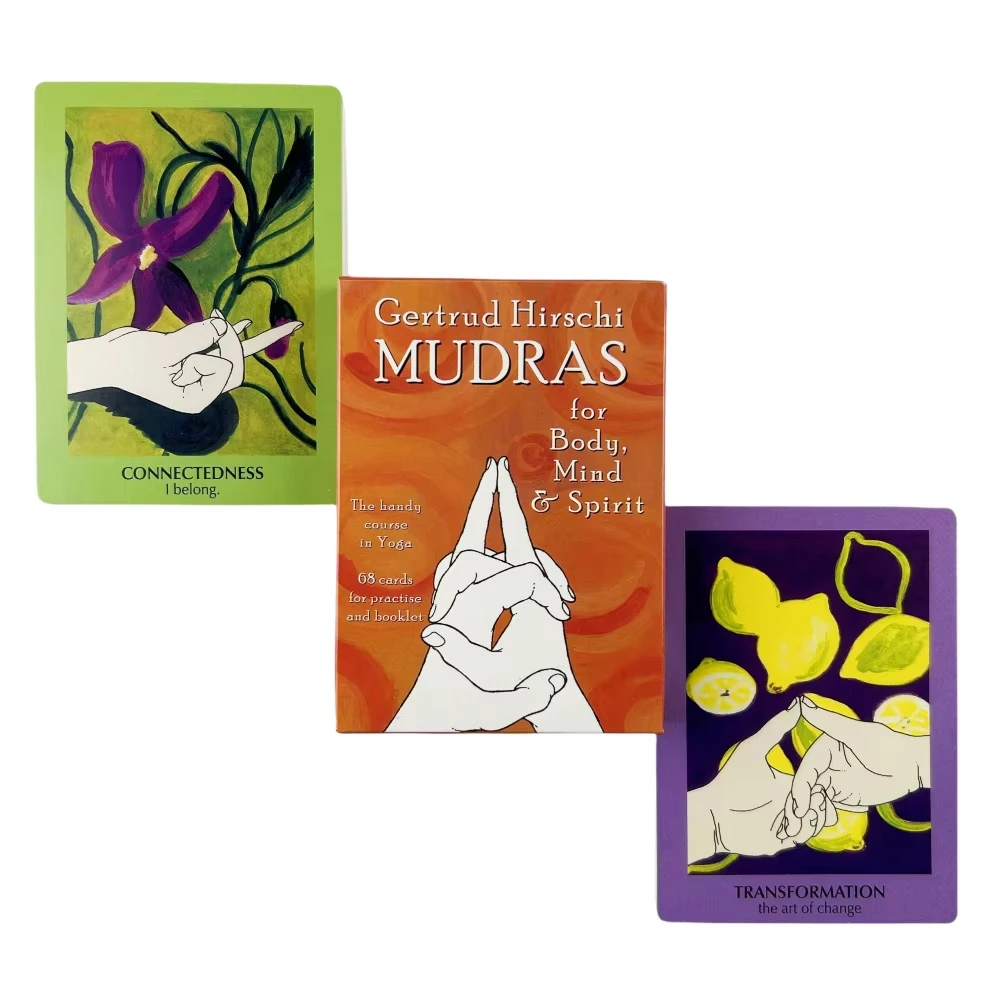 Mudras De Cuerpo Y Mente Tutorial Práctico De Yoga (incluye 68 Cartas De Práctica) Cartas Del Oráculo Del Tarot