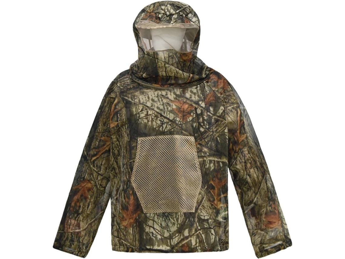 Traje De Camuflaje Antimosquitos Para Árboles, Ideal Para Actividades Culturales, Acampadas, Aventuras Y Safaris. Capucha De Malla.